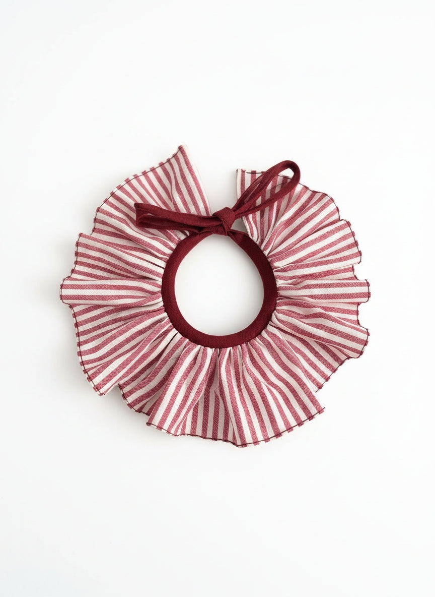 Cuello Rayas Burdeos