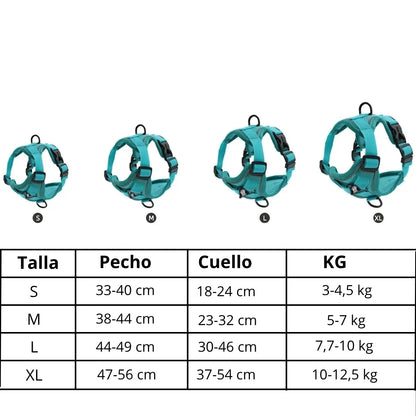 Arnés transpirante y reflectante Wolker