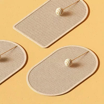 Rascador para suelo o pared con pelota incorporada Rustimet para gatos