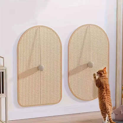 Rascador para suelo o pared con pelota incorporada Rustimet para gatos