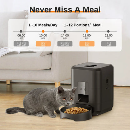 Comedero Automático Inteligente con Temporizador y Control de Porciones para Mascotas