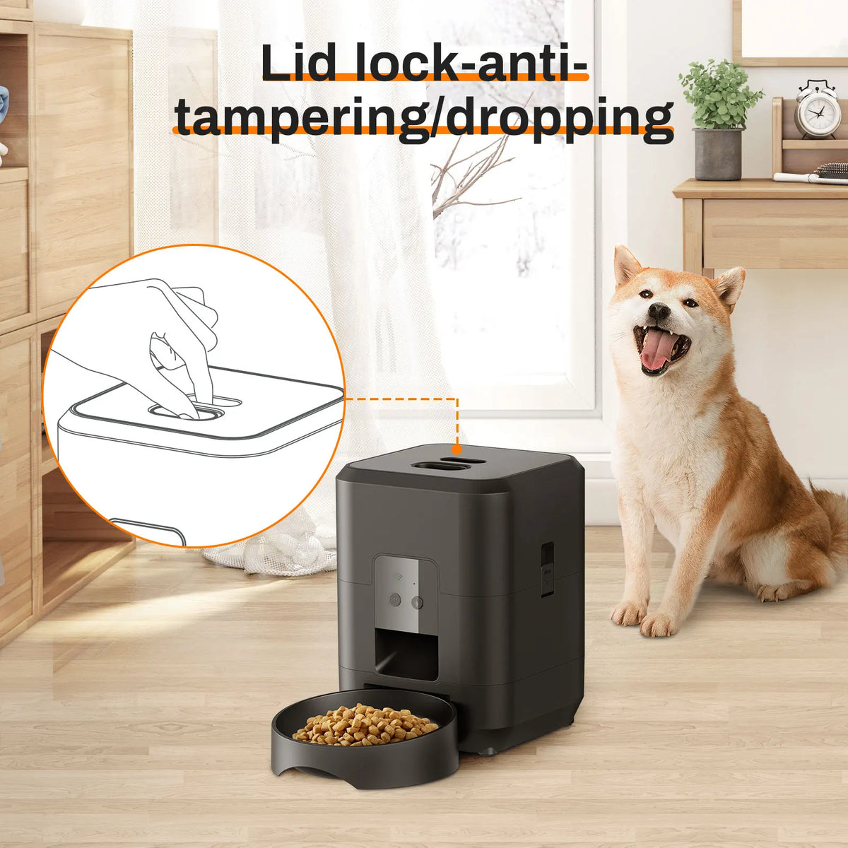 Comedero Automático Inteligente con Temporizador y Control de Porciones para Mascotas