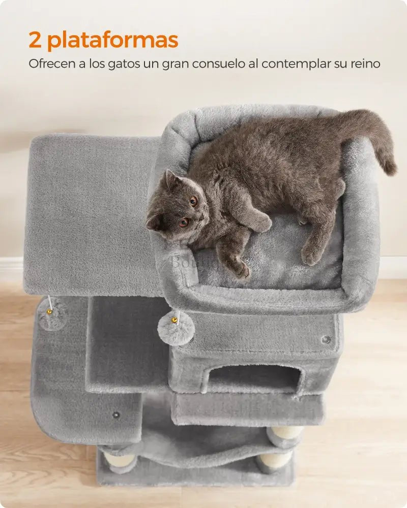 Árbol Rascador (112cm y 143 cm) – El Paraíso para tus Gatos - Boutique Felini