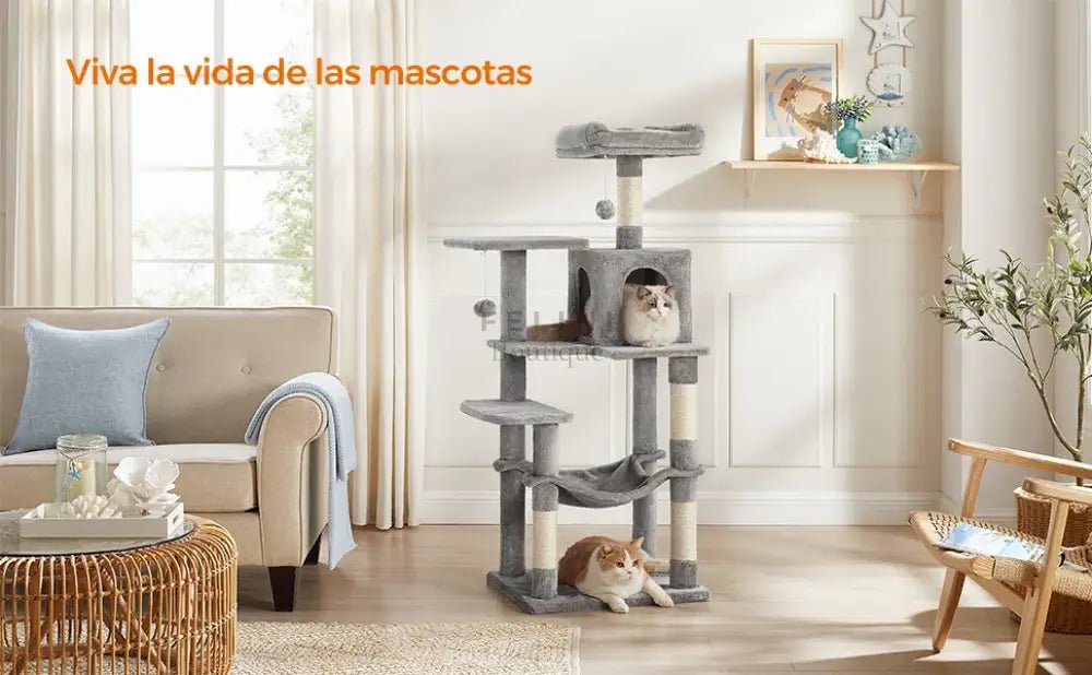 Árbol Rascador (112cm y 143 cm) – El Paraíso para tus Gatos - Boutique Felini