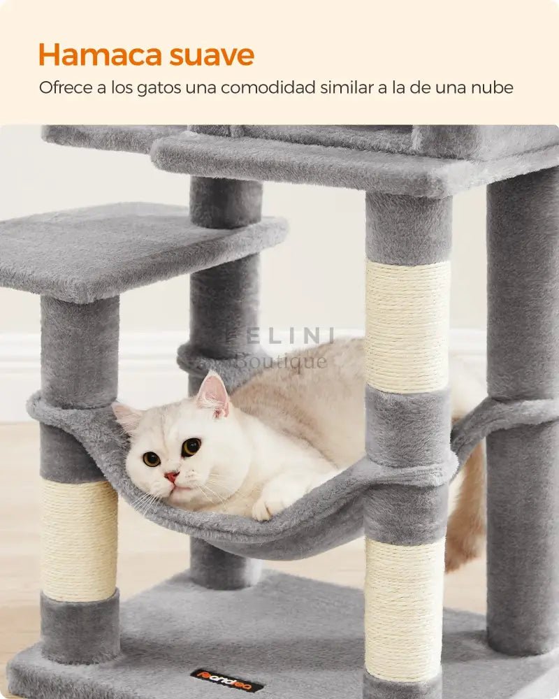 Árbol Rascador (112cm y 143 cm) – El Paraíso para tus Gatos - Boutique Felini