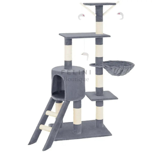 Árbol Rascador ''Felini" (144 cm) – Diversión en 5 Niveles - Boutique Felini