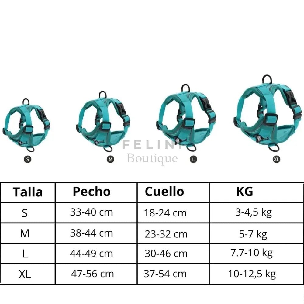 Arnés transpirante y reflectante Wolker - Boutique Felini