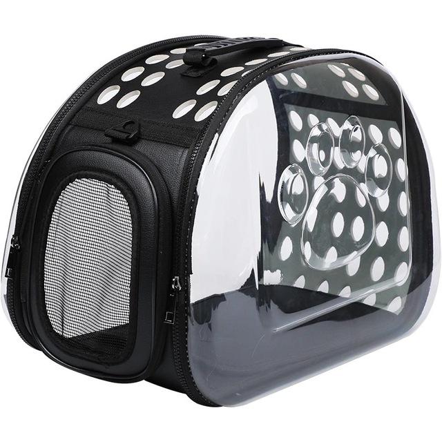 Bolso transportín transparente para gatos