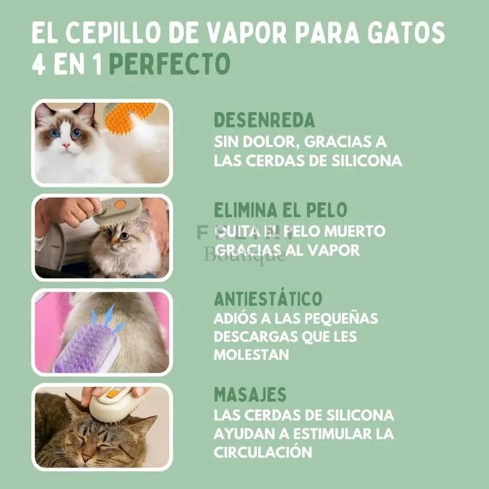 Cepillo de vapor multifuncional 4 en 1 - Boutique Felini