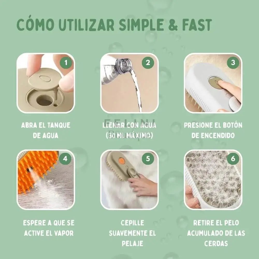 Cepillo de vapor multifuncional 4 en 1 - Boutique Felini