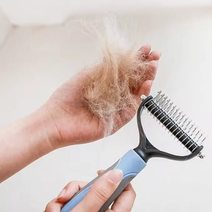 Cepillo deslanador Nudoff de acero inoxidable para gatos