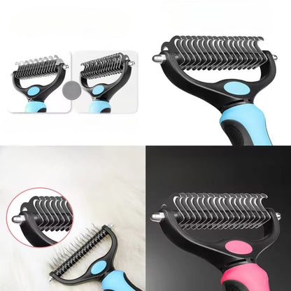 Cepillo deslanador Nudoff de acero inoxidable para gatos