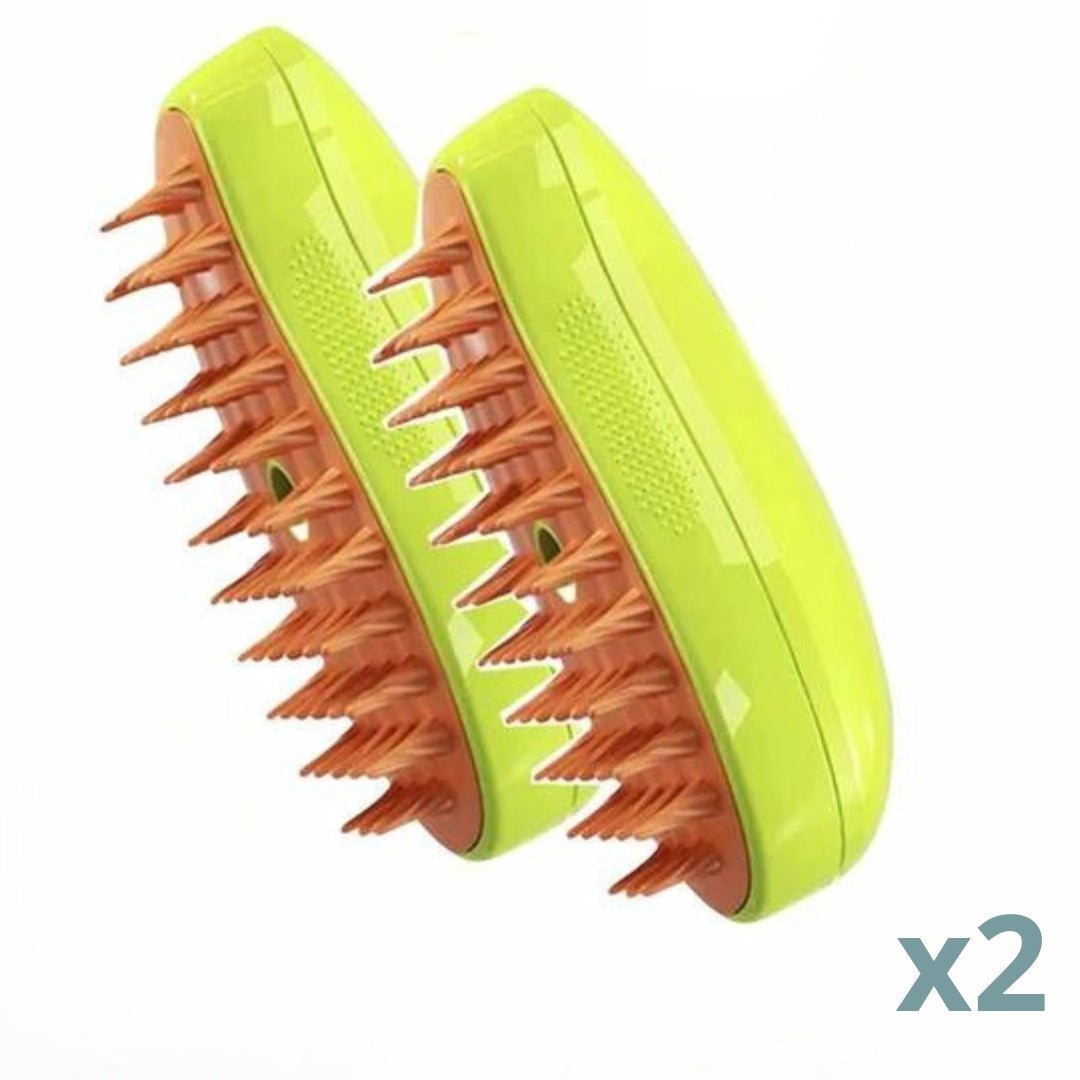 Cepillo de vapor para gatos eléctrico pulverizador Relax 3 usos en 1 peine con agua