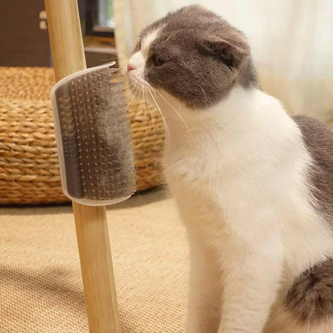 Cepillo esquinero masajeador para gatos
