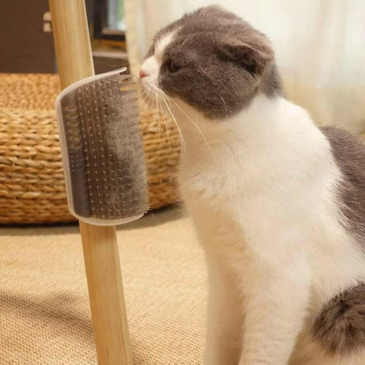 Cepillo esquinero masajeador para gatos