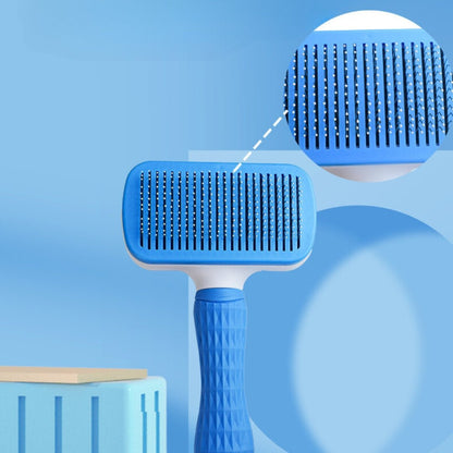 Cepillo peine quitapelos masajeador para gatos Saoko con botón 1 click