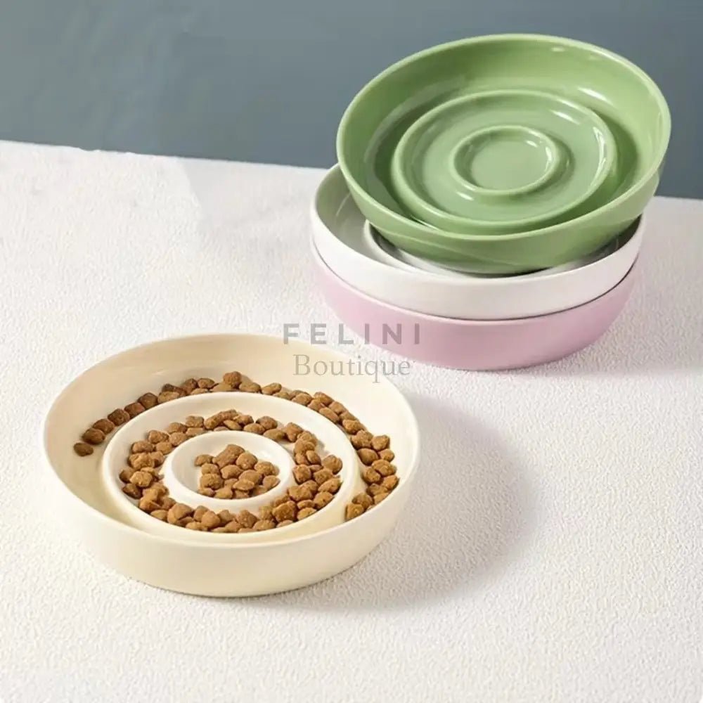 Comedero antivoracidad cerámica Circus - Boutique Felini