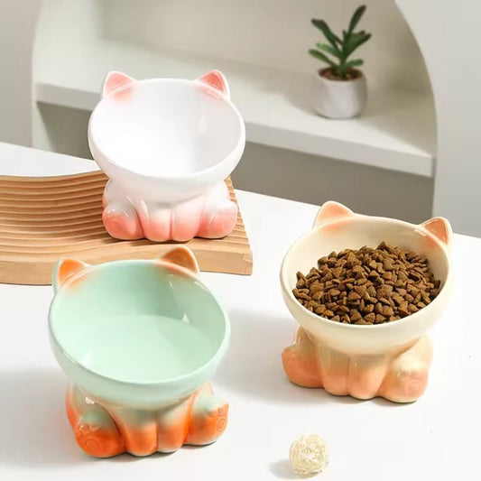 Comedero bebedero cerámica Cat Bowl para gatos