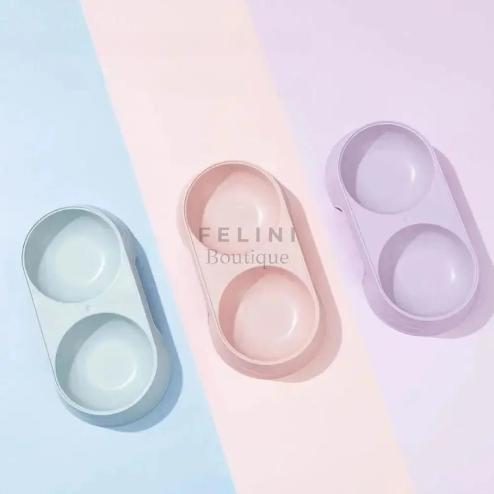 Comedero doble para gatos Colours - Boutique Felini
