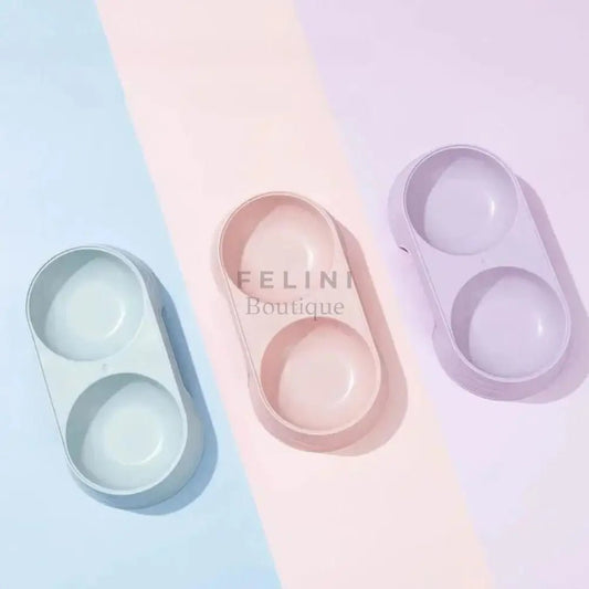 Comedero doble para gatos Colours - Boutique Felini
