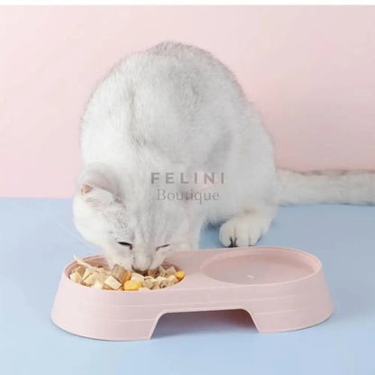 Comedero doble para gatos Colours - Boutique Felini
