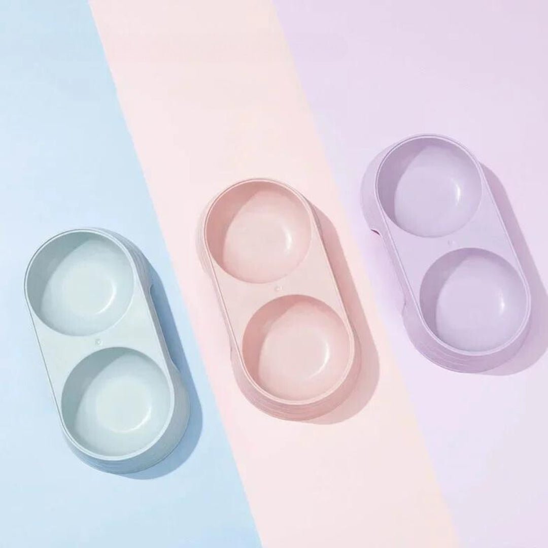 Comedero doble para gatos Colours