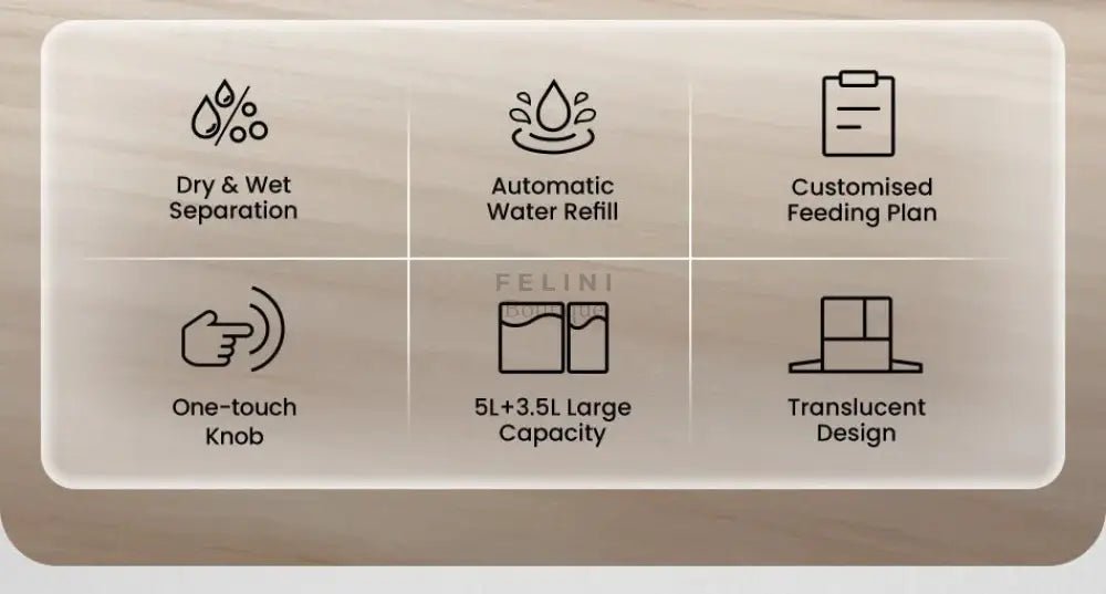 Comedero Inteligente 2 en 1 Rojeco con WiFi y App (8.5L) - Boutique Felini