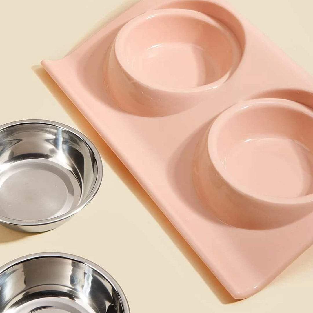Cuenco doble de comida Cute para gatos