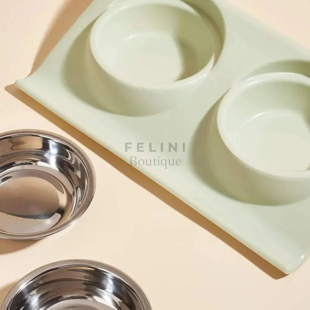 Cuenco doble de comida Cute para gatos - Boutique Felini