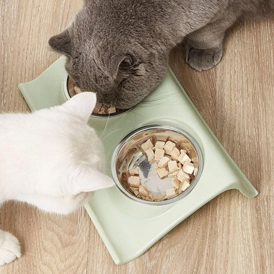 Cuenco doble de comida Cute para gatos