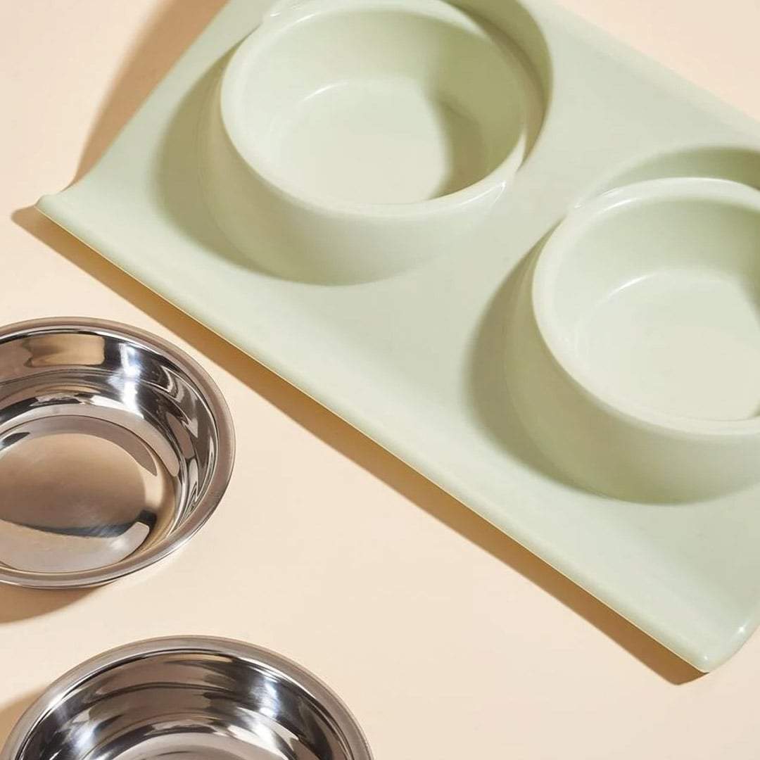 Cuenco doble de comida Cute para gatos