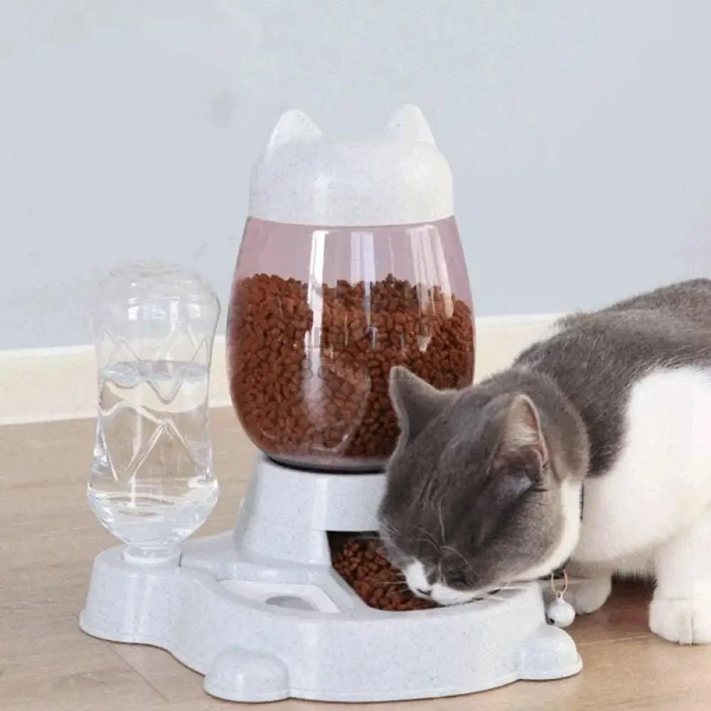 Dispensador de comida y agua por gravedad 2.2L - Boutique Felini