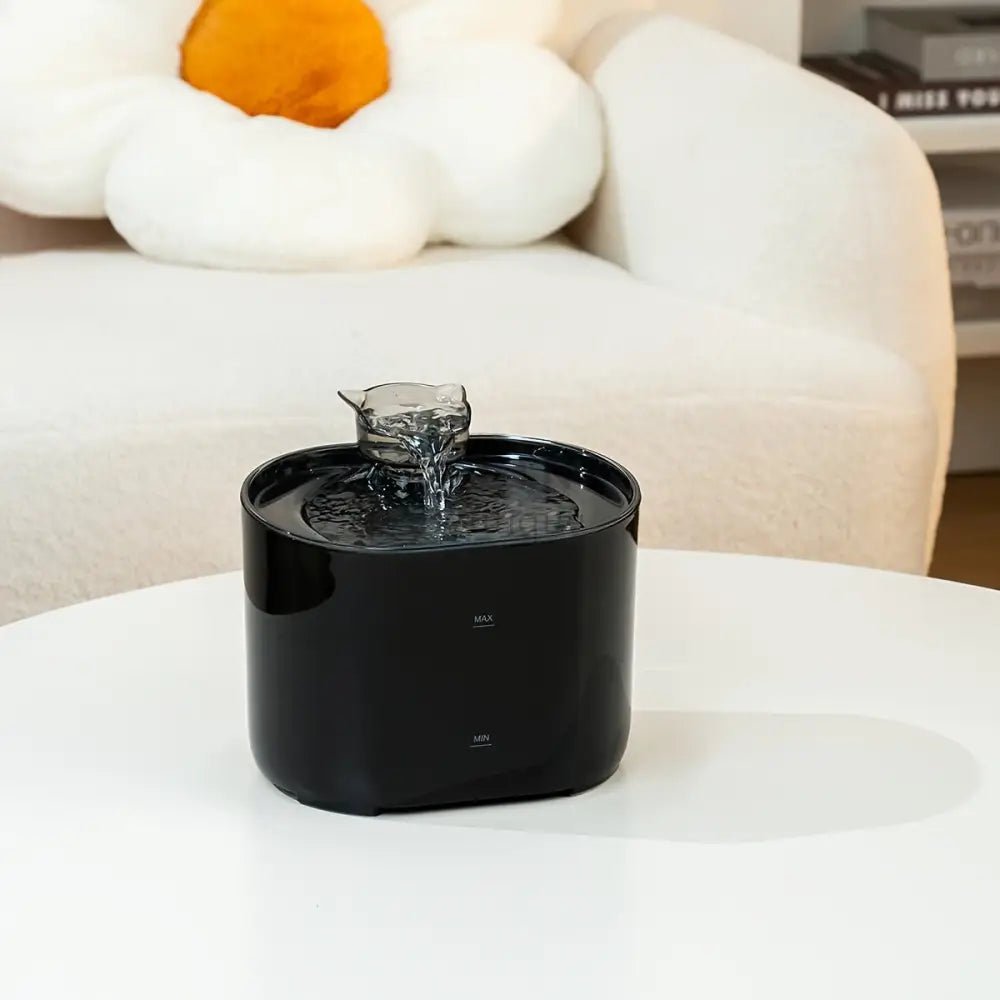 Fuente de Agua Ultra Silenciosa para Gatos (2.2L) / Bebedero Automático con Grifo en Forma de Gato y Conexión USB - Boutique Felini