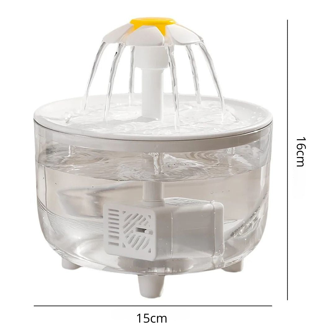 Fuente dispensador de agua automática recirculante SunFlower para gatos