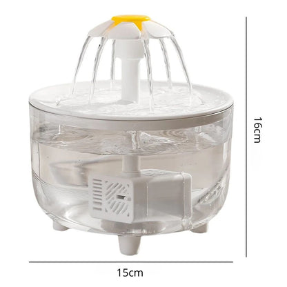 Fuente dispensador de agua automática recirculante SunFlower para gatos
