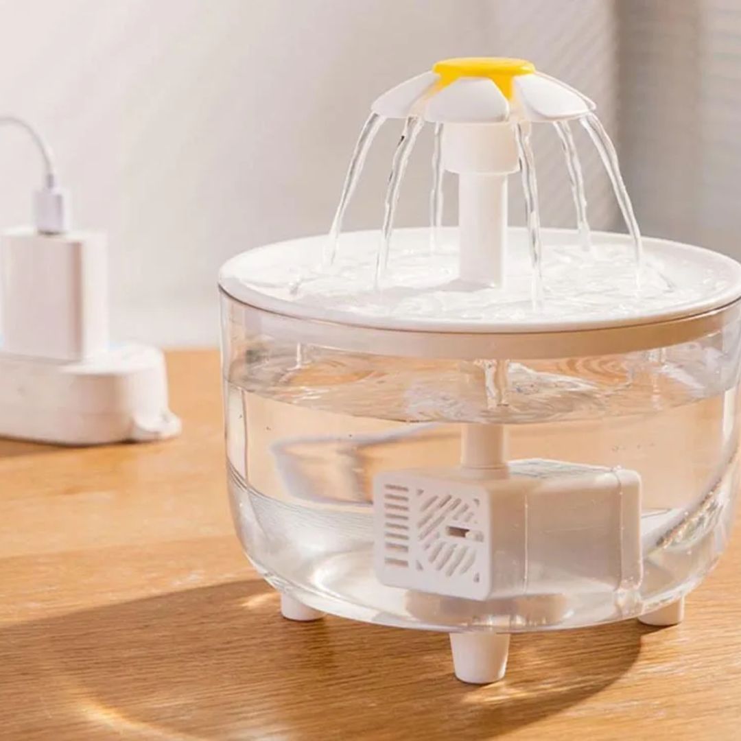 Fuente dispensador de agua automática recirculante SunFlower para gatos