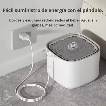 Fuente dispensador de agua automática recirculante Monju - Boutique Felini