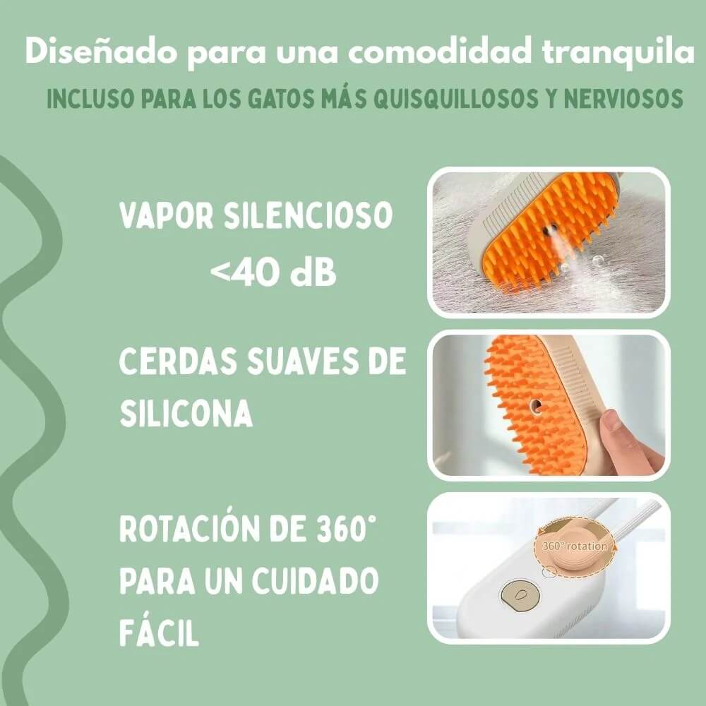 Cepillo de vapor multifuncional 4 en 1