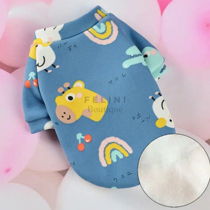 Jersey Suéter cálido Colorful para gatos - Boutique Felini