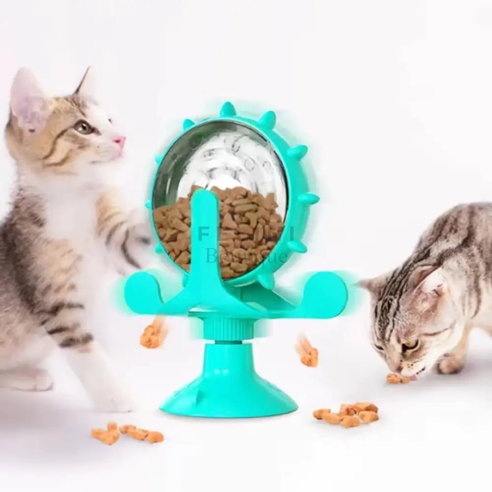 Juguete giratorio dispensador de comida Noria para gatos - Boutique Felini