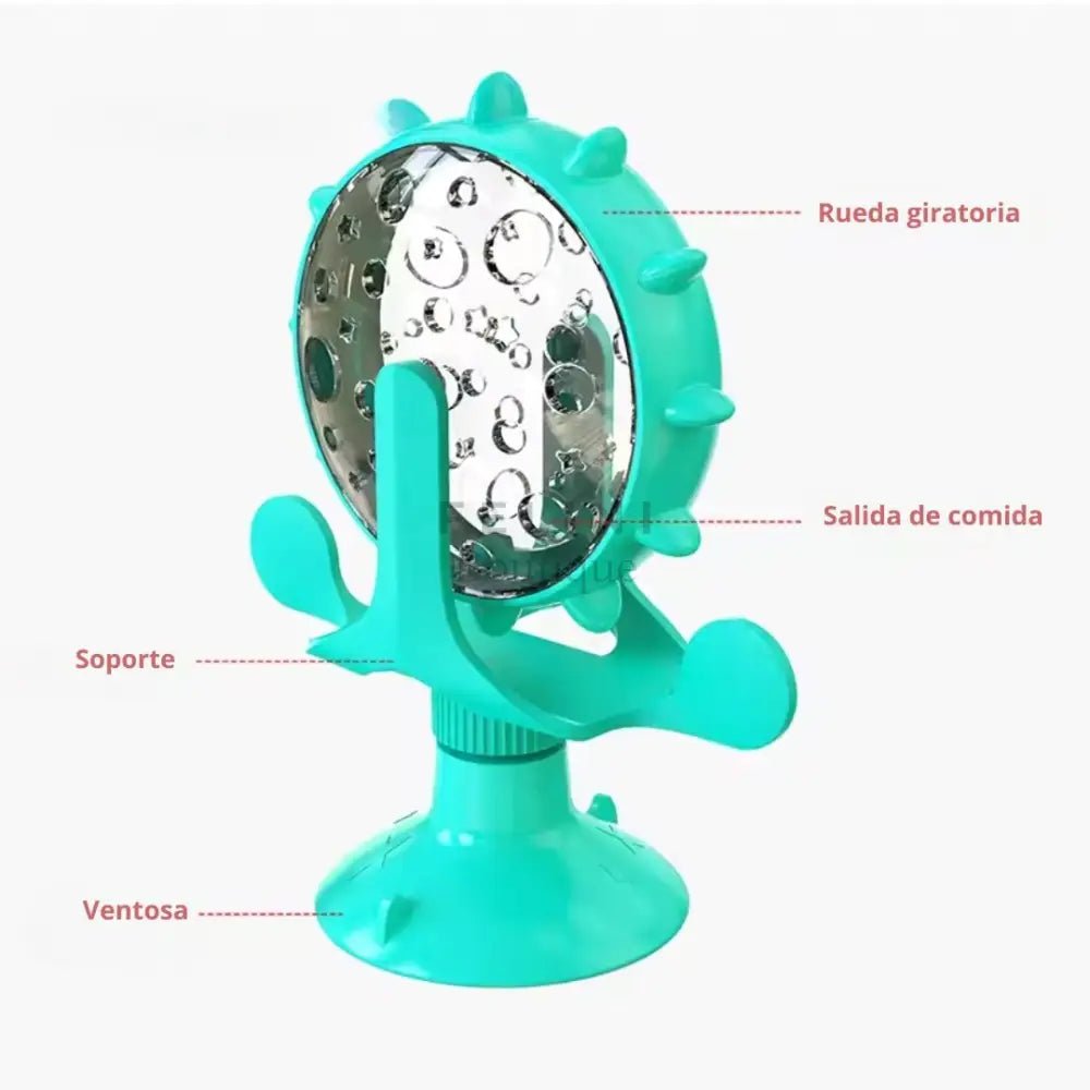 Juguete giratorio dispensador de comida Noria para gatos - Boutique Felini