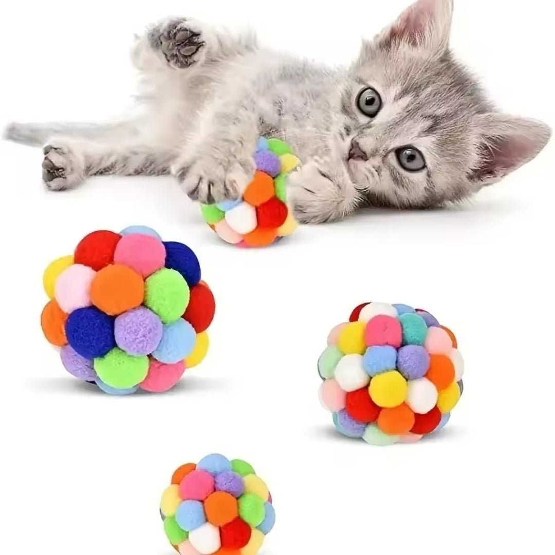 Juguete pelota de lana Rubik Ball para gatos