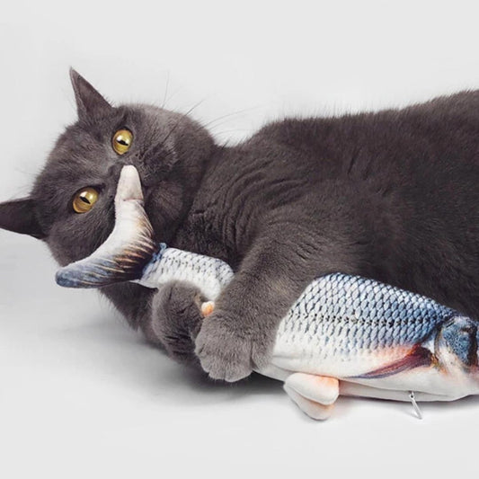 Juguete pez eléctrico interactivo para gatos