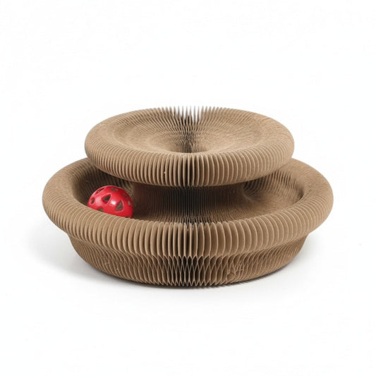 Rascador interactivo plegable Acordeón para gatos