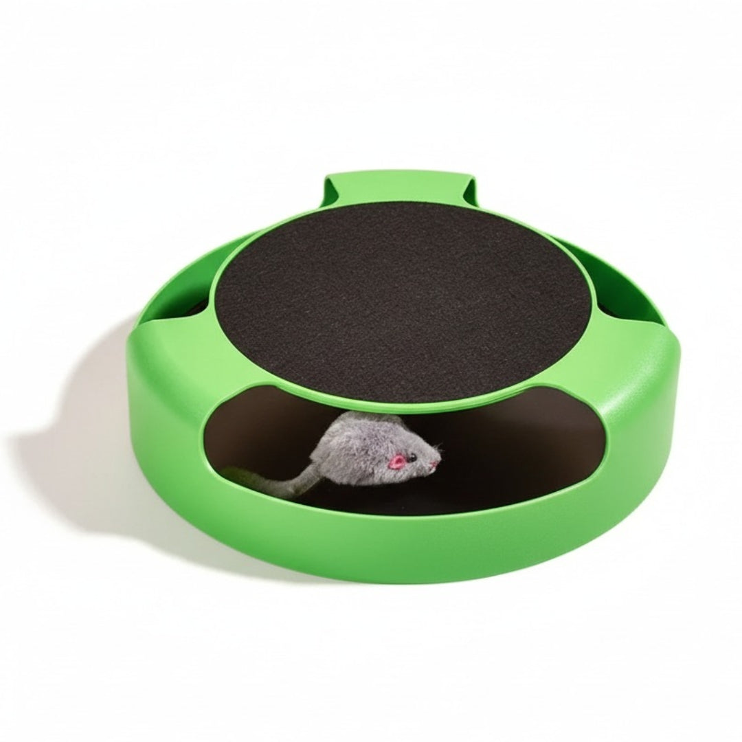 Ratón interactivo giratorio para gatos