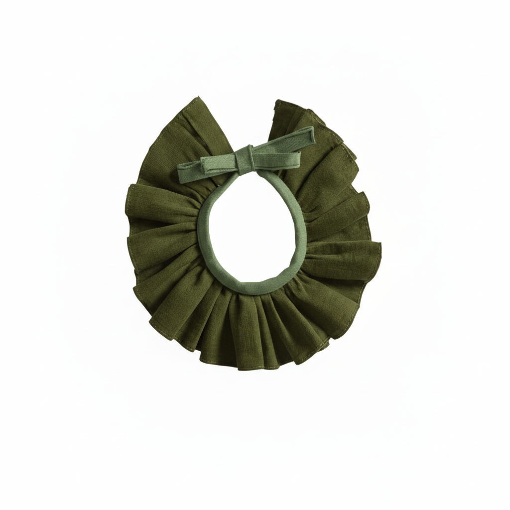 Cuello Micro Pana Verde