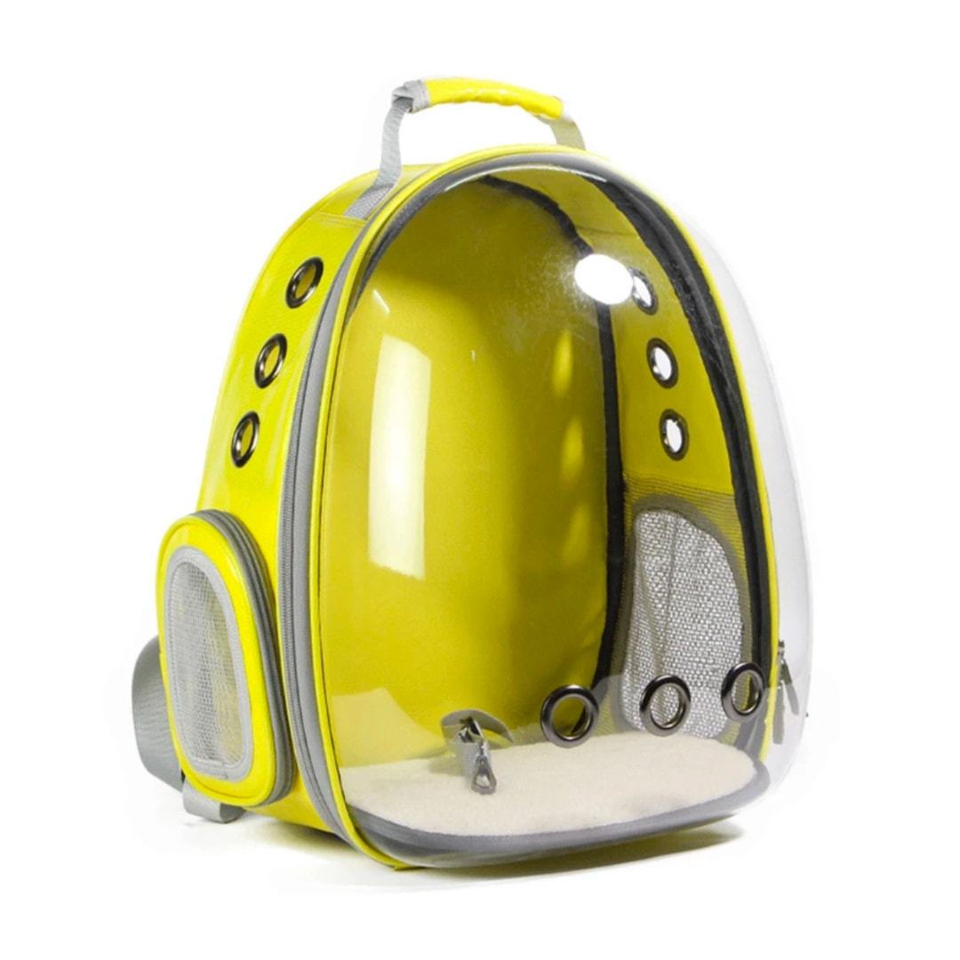 Mochila de viaje transparente Asteroid para gatos