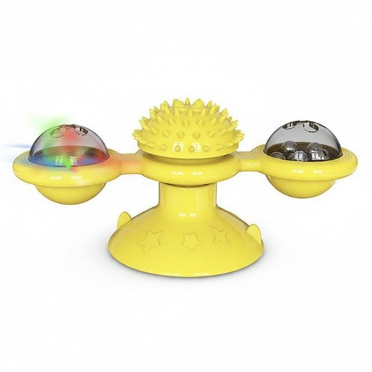 Molinillo interactivo con ventosa para gatos
