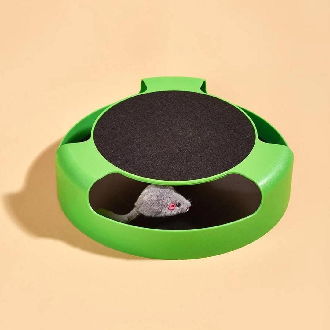 Ratón interactivo giratorio para gatos