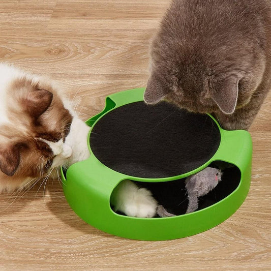 Ratón interactivo giratorio para gatos